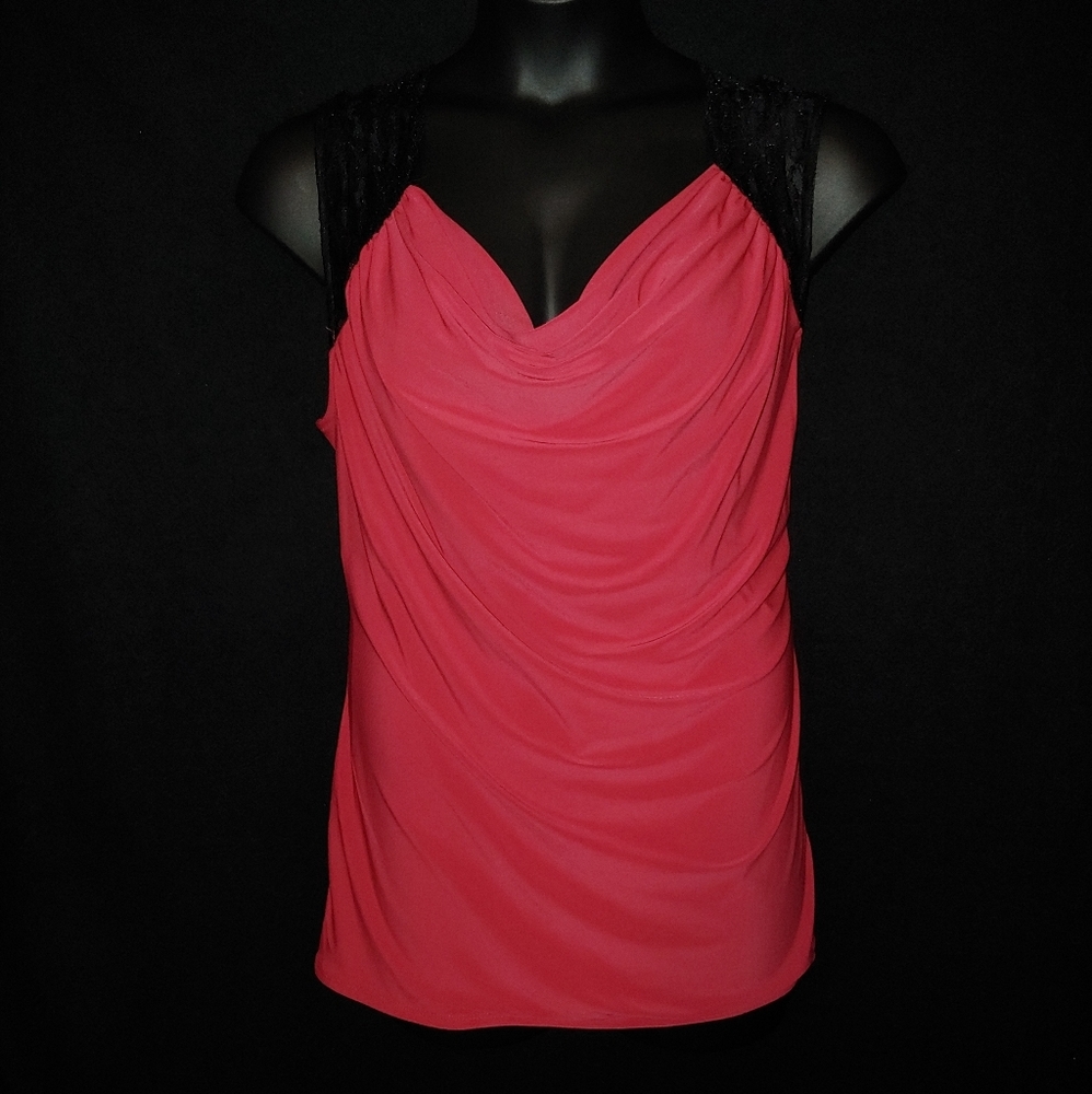 Torrid Size 3 Pink & Black Top